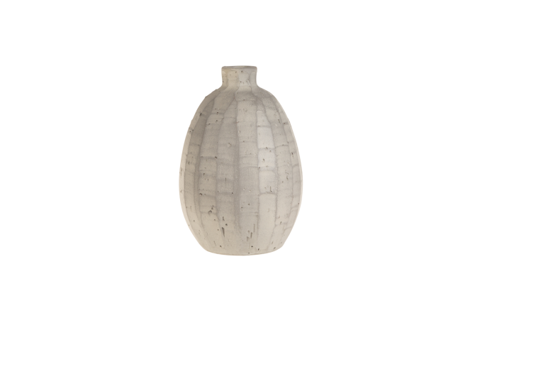 Vaza ceramica Atmosphere Light Grey, H 25 cm