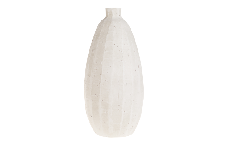 Vaza ceramica Atmosphere White, H 40 cm