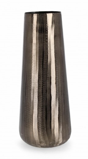 Vaza decorativa din aluminiu, Chisel Shaped L Antracit, Ø21xH53 cm