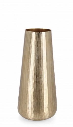 Vaza decorativa din aluminiu, Chisel Shaped M Auriu, Ø19xH45 cm