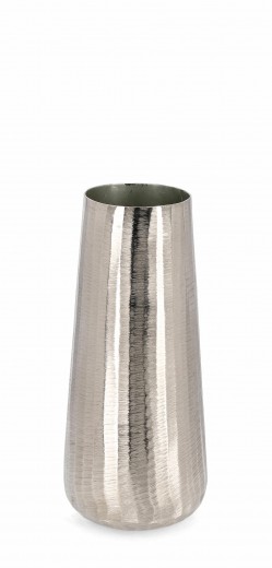 Vaza decorativa din aluminiu, Chisel Shaped S Argintiu, Ø14xH34 cm