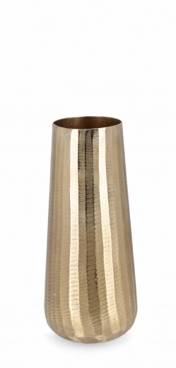 Vaza decorativa din aluminiu, Chisel Shaped S Auriu, Ø14xH34 cm