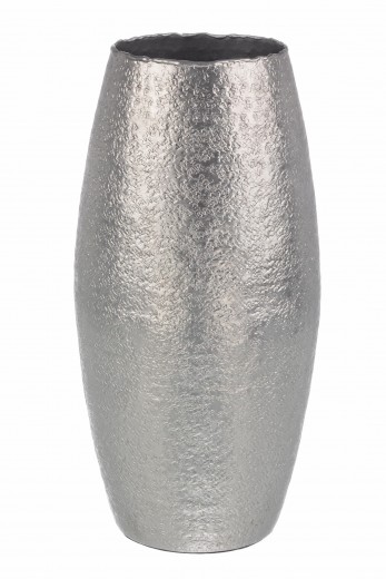 Vaza decorativa din aluminiu, Graceful L Argintiu, Ø18xH39 cm