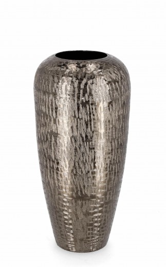 Vaza decorativa din aluminiu, Lathe Shaped L Antracit, Ø19xH39,5 cm