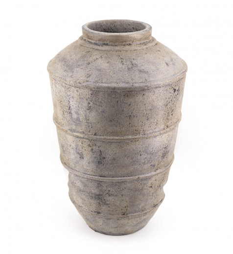 Vaza decorativa din ceramica, Apolo Large Gri, Ø50xH80 cm