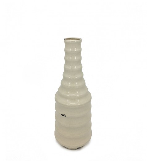 Vaza decorativa din ceramica, Tian Spheres Medium Bej, Ø15xH40cm