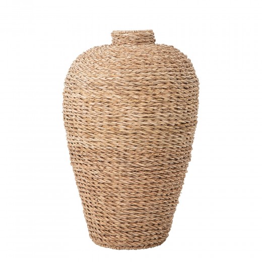 Vaza decorativa din papura, Tora Natur, Ø51xH81 cm