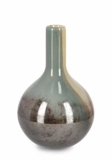 Vaza decorativa din sticla, Mercury D Multicolor, Ø20,8xH31,4 cm