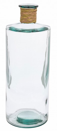 Vaza decorativa din sticla reciclata, Rotang A, Ø35,5xH42 cm