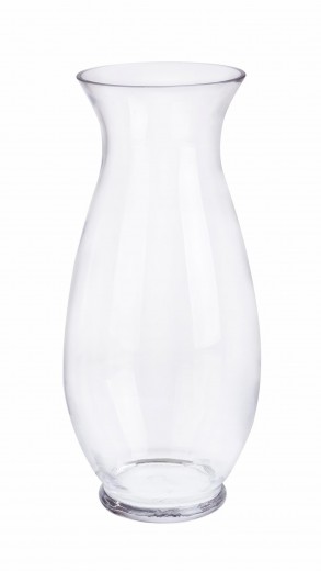 Vaza decorativa din sticla, Venice Amphora Transparent, Ø18xH40,5 cm