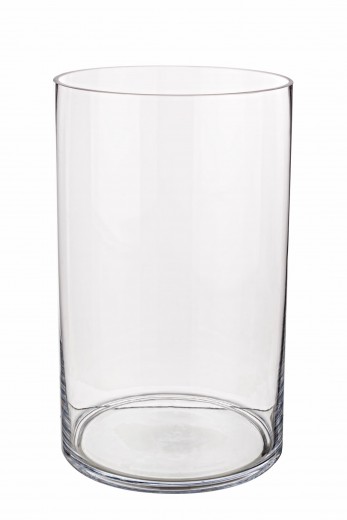 Vaza decorativa din sticla, Venice Round XL Transparent, Ø18xH30 cm