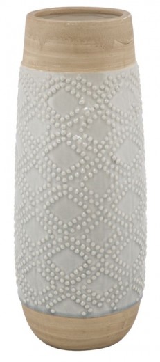 Vaza ceramica Glace Natural, Ø18,5xH46,5 cm