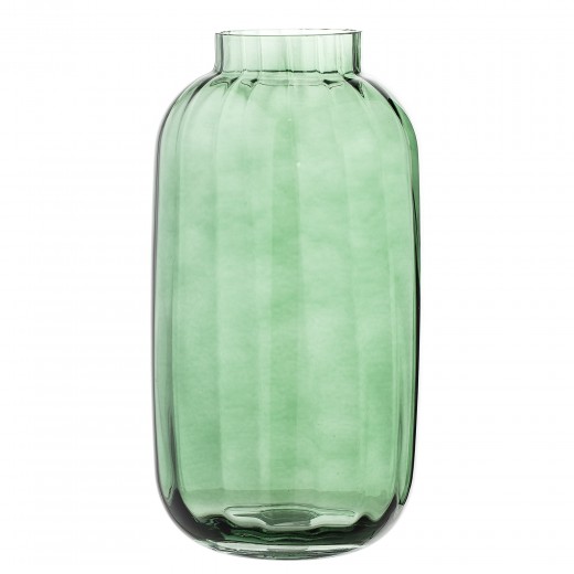 Vaza din sticla Green, Ø16xH32 cm