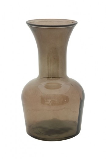 Vaza din sticla reciclata Cup Maro, Ø19xH33 cm