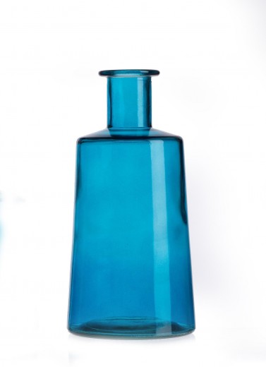 Vaza Pico Blue, Sticla, Ø12xH24 cm
