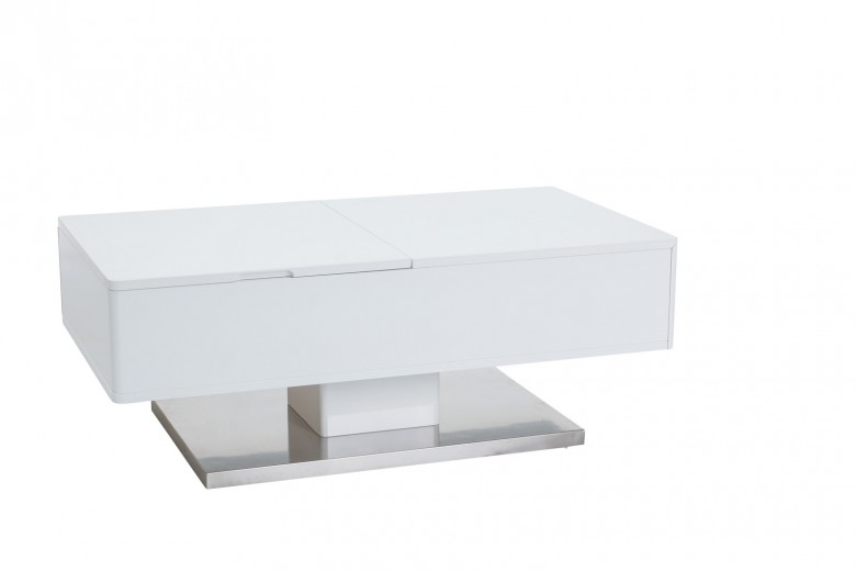 Masa de cafea extensibila din MDF Vianne, L110xl60xh42-67 cm