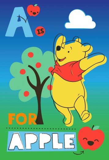 Covor Disney Kids Winnie The Pooh & Apple 910, Imprimat Digital