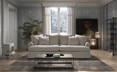 Canapea fixa 3,5 locuri Lucerne Natural