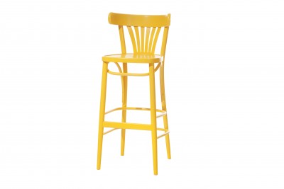 Scaun de bar din lemn de fag 56 Yellow, l44,5xA47xH104 cm