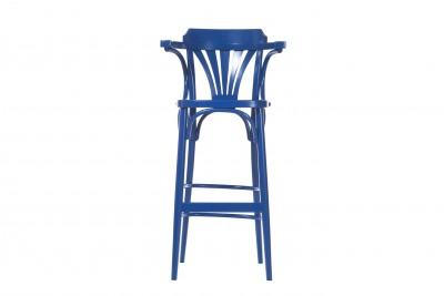 Scaun de bar din lemn de fag 135 Blue, l54xA49xH107 cm