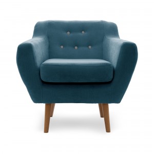 Fotoliu Kelly Light Marine Blue/Natural