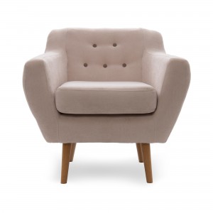 Fotoliu Kelly Light Beige/Natural