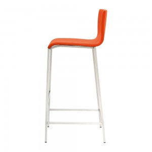 Scaun de bar tapitat cu picioare metalice Simple Bar C, l41xA45xH103 cm