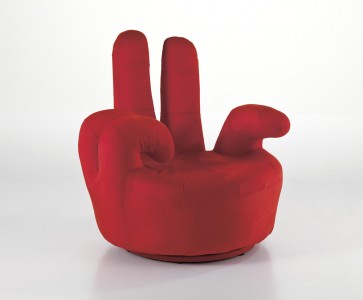 Fotoliu tapitat cu stofa Victory Red, l92xA88xH94 cm