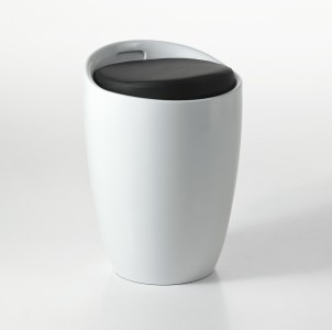 Pouf Storage Pillow White