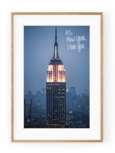 Tablou PS: New York, I Love You Oak