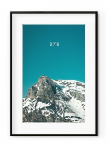 Tablou Breathe Aluminium Noir