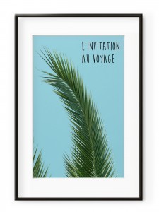 Tablou L’invitation au Voyage Aluminium Noir