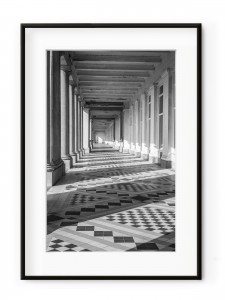 Tablou Galeries Royales Ostende Aluminium Noir