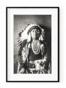 Tablou Native American Aluminium Noir