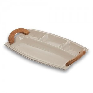 Platou ceramic Vintage II cu 4 compartimente