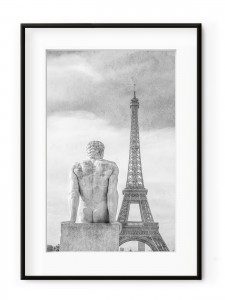 Tablou Sculpture Parisienne L’homme Aluminium Noir