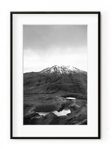 Tablou Ruapehu Stratovolcano Nouvelle Zélande Aluminium Noir