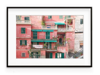 Tablou Côte Amalfitaine Italie Aluminium Noir