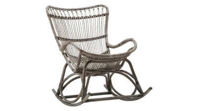 Balansoar din rattan Monet Rocking Grey Antique