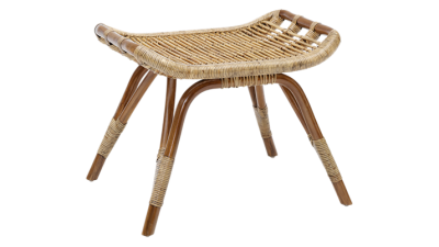 Taburet din ratan Monet Antique, l53xA42xH40 cm