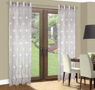 Perdea Rumba 140X250 Alb/Bej 1 buc