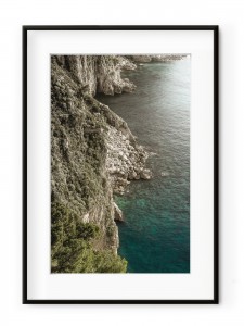 Tablou Capri’s Rock Italie Aluminium Noir