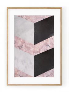 Tablou Geometric Marble Oak