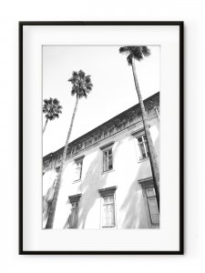 Tablou Architectural Palm Trees Aluminium Noir