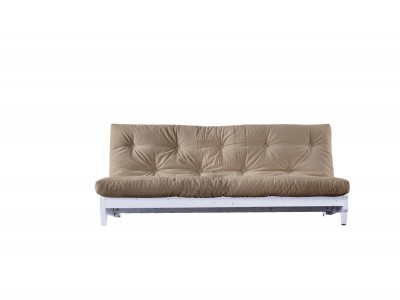 Canapea extensibila Fresh White/ Beige 