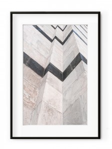 Tablou Marble Wall Aluminium Noir