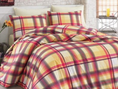 Lenjerie de pat Ranforce Fantasia V5 Yellow