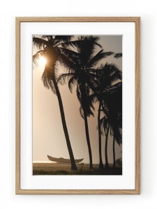 Tablou Sunset & Coconut Trees Oak