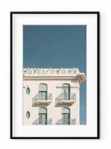 Tablou Hotel Peron Aluminium Noir
