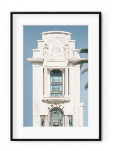 Tablou Palm Hotel Aluminium Noir